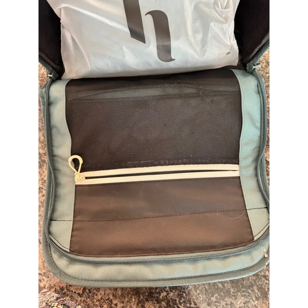 Holdland‎ Everyday Backpack Slate Blue Tan Leather 15